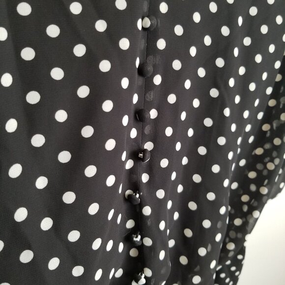 Black and white polka dot dress - Picture 9 of 13